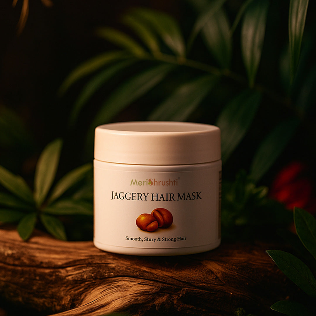 Meri Shrushti Jaggery Root Condition & Repair Hair Mask - 100% Natural Ingredients