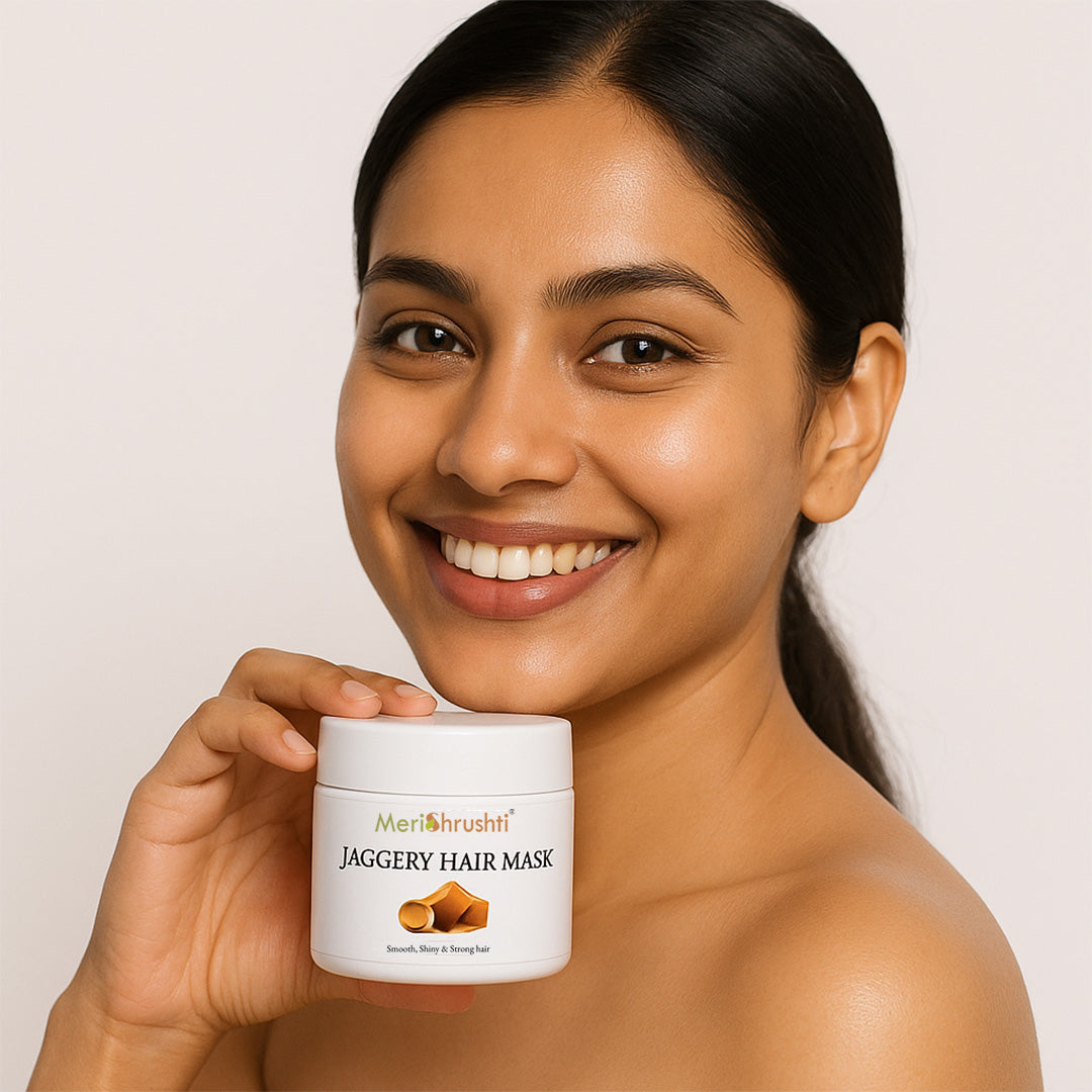 Meri Shrushti Jaggery Root Condition & Repair Hair Mask - 100% Natural Ingredients