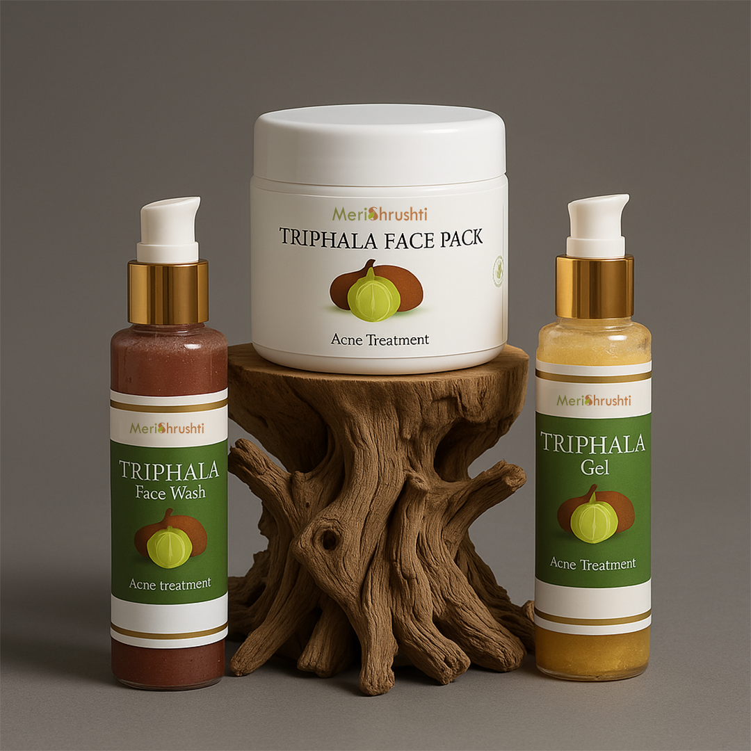 Triphala Acne Defence Pack – (Pack of 3) - 3-Step Herbal Solution