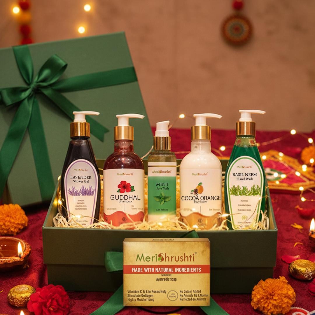 Meri Shrushti Diwali Glow Festive Combo Pack with Free Natural Soap Worth ₹120
