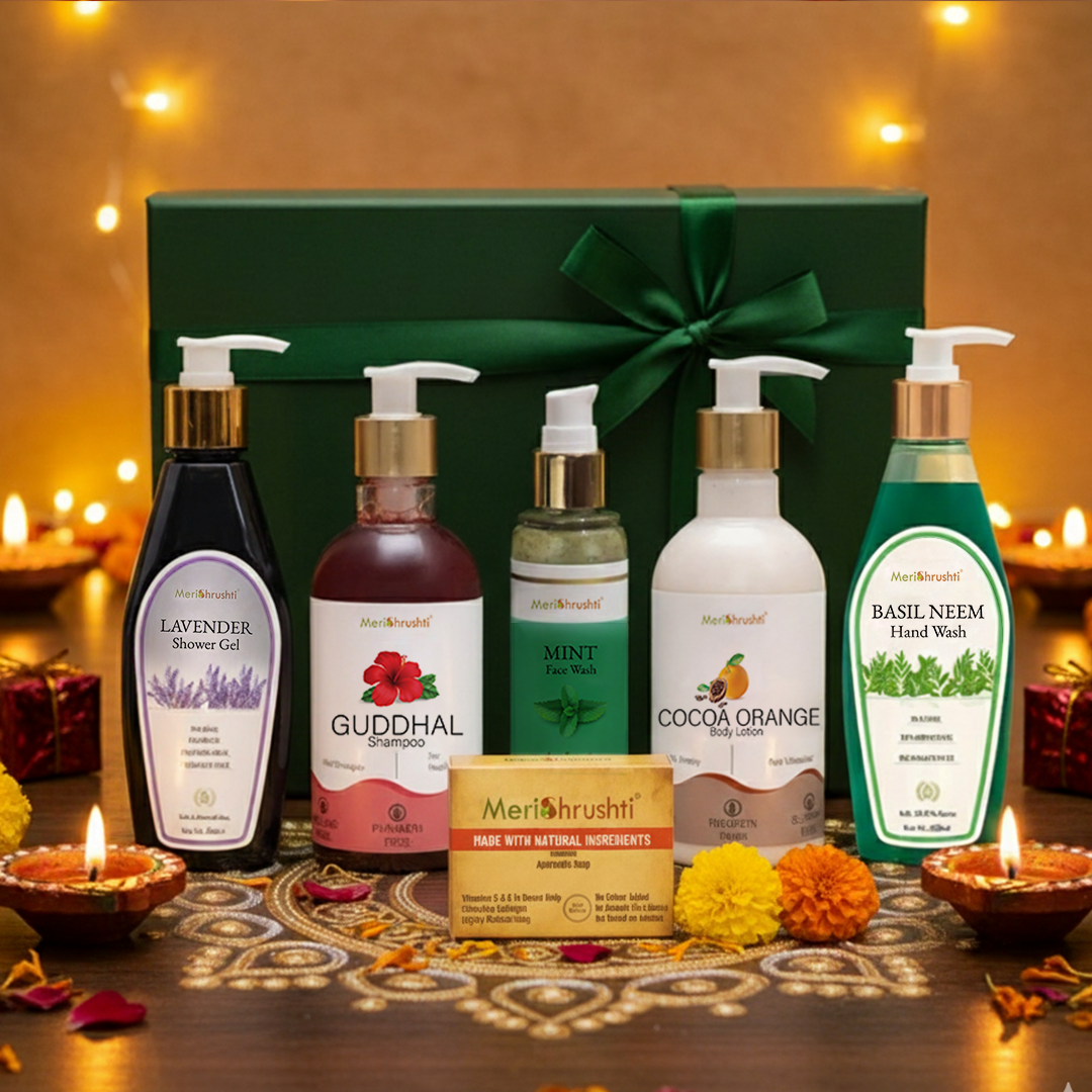 Meri Shrushti Diwali Glow Festive Combo Pack with Free Natural Soap Worth ₹120