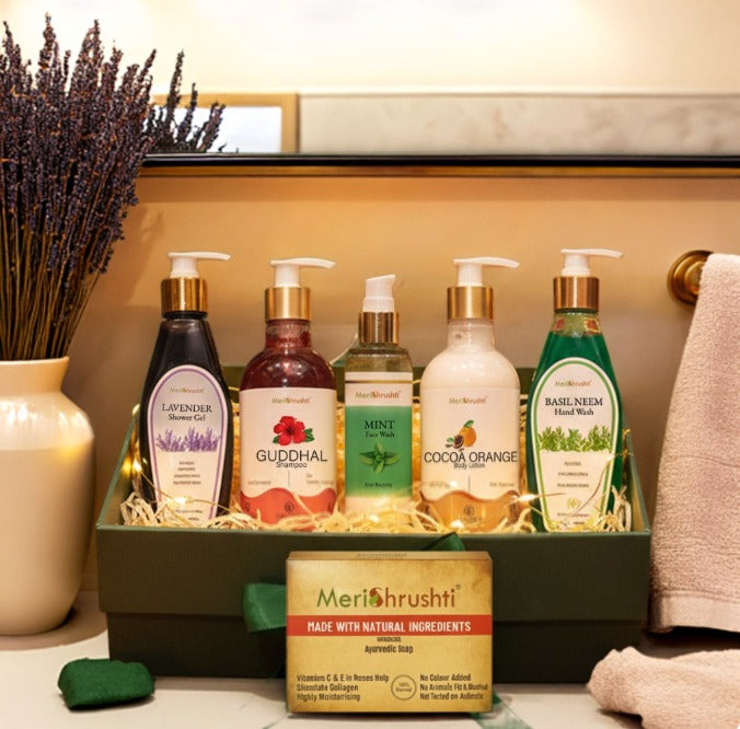 Meri Shrushti Diwali Glow Festive Combo Pack with Free Natural Soap Worth ₹120